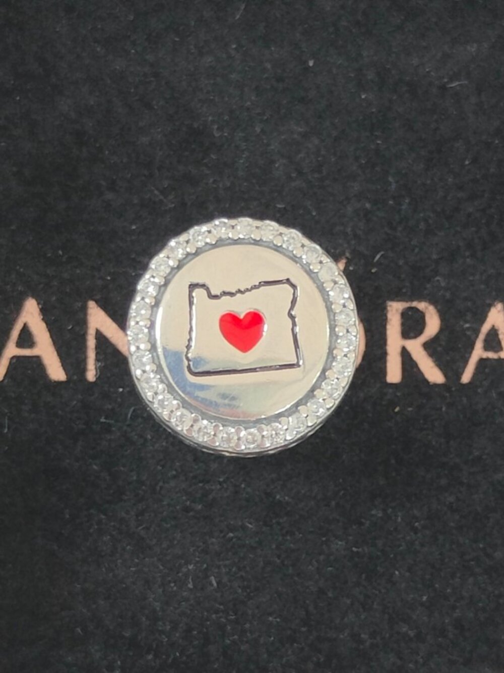 Pandora Oregon Map Charm Exclusive Travel Charm Bead S925 Silver Pendant